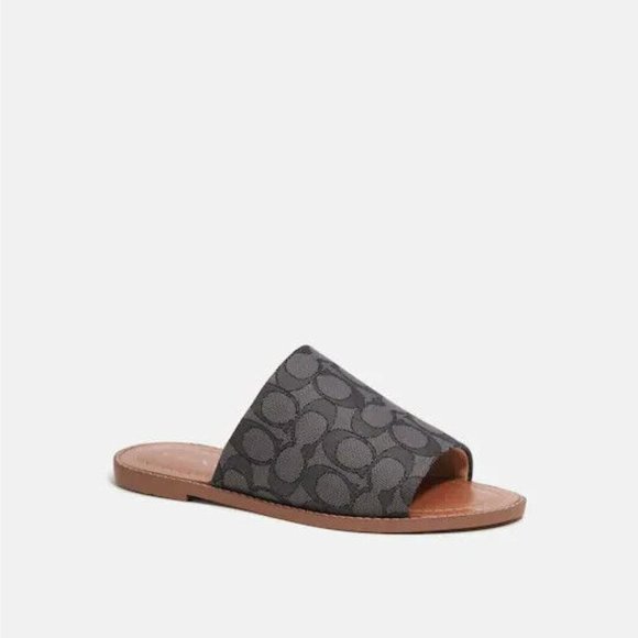 Coach Hazel Sandal In Signature Jacquard - Picture 1 of 5